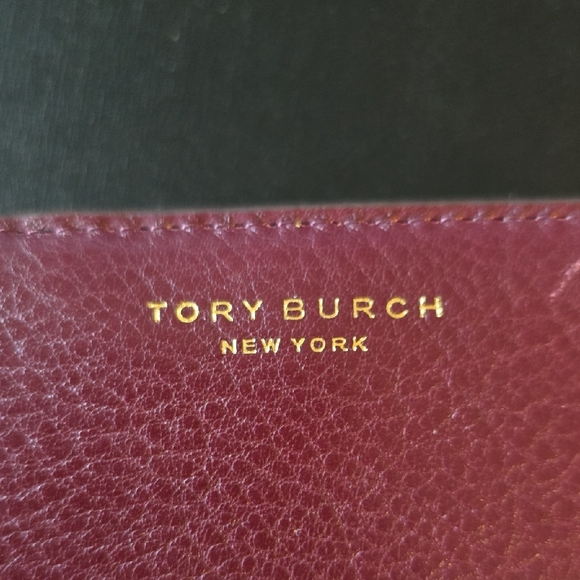 Tory Burch Plum Leather Wallet - Picture 2 of 6